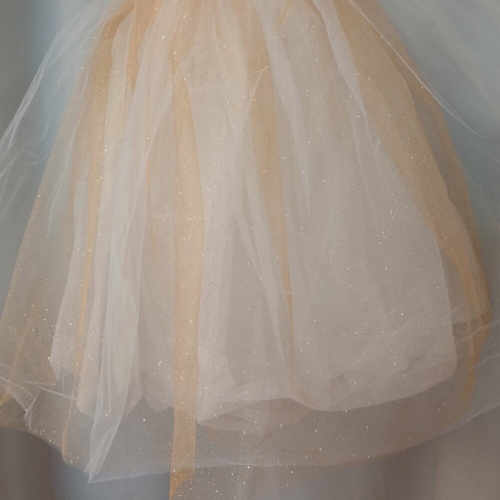 Curtain Call Dance Costume Style C501L Gold and White Tutu Size CME - Picture 4 of 9